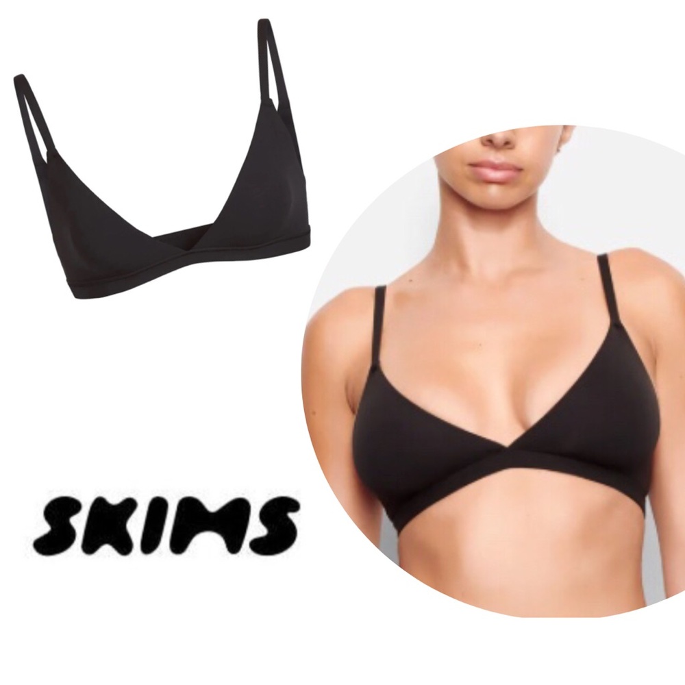 Skims Black Triangle Bralette